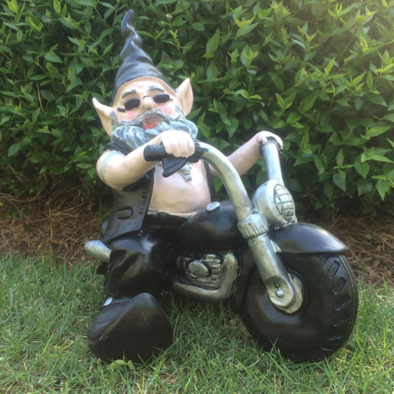 Gnomes Statue Motorcycle Bikers