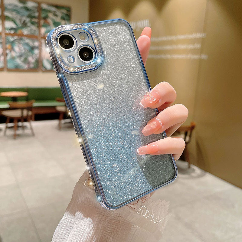 Gradient Glitter Transparent Phone Case