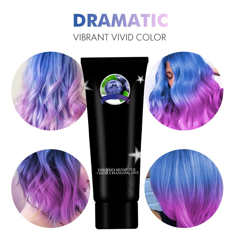 Thermochromic hair dye