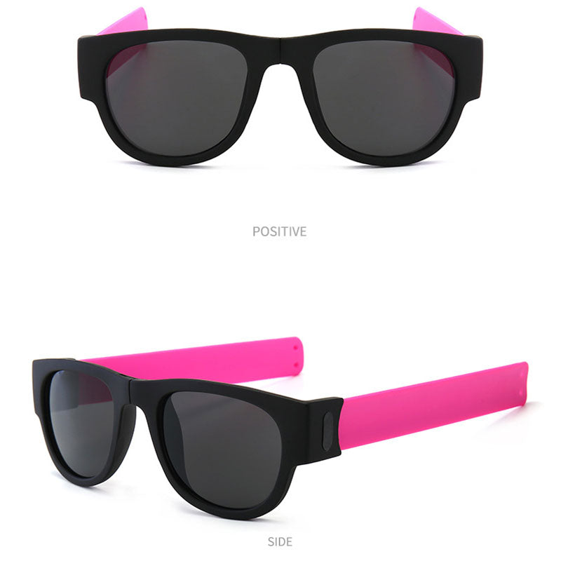 Folding Sunglasses with Slap Bracelet