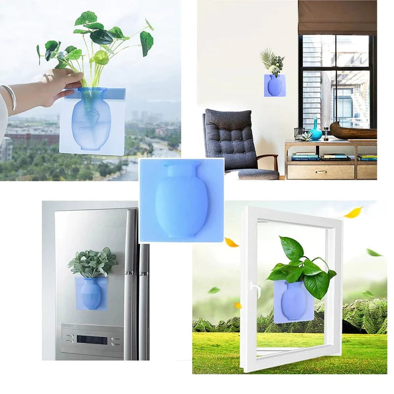 🌹Silicone Reusable Wall-Mounted Vase