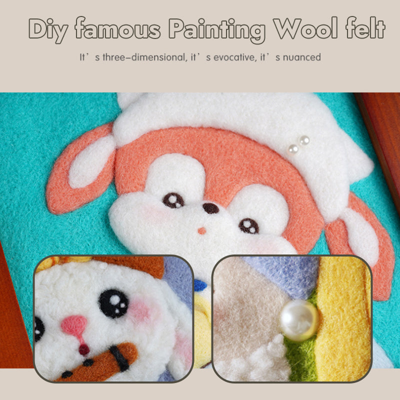 DIY Famous Painting Wool Felt