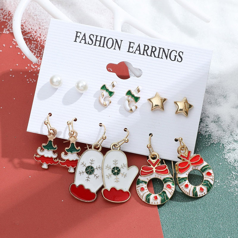 Christmas Stud Earrings Set