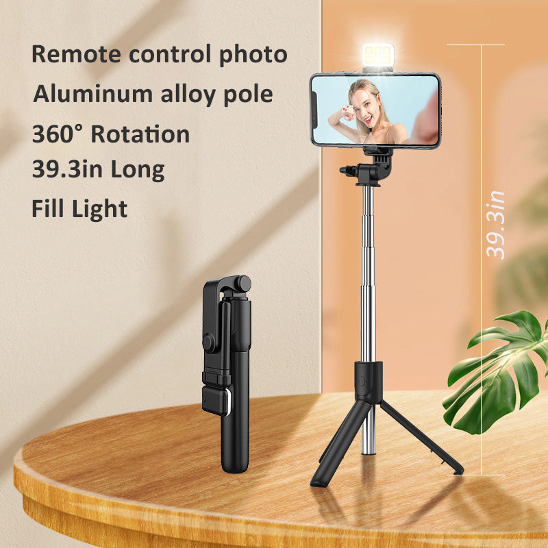 Selfie Stick Tripod With Fill Light