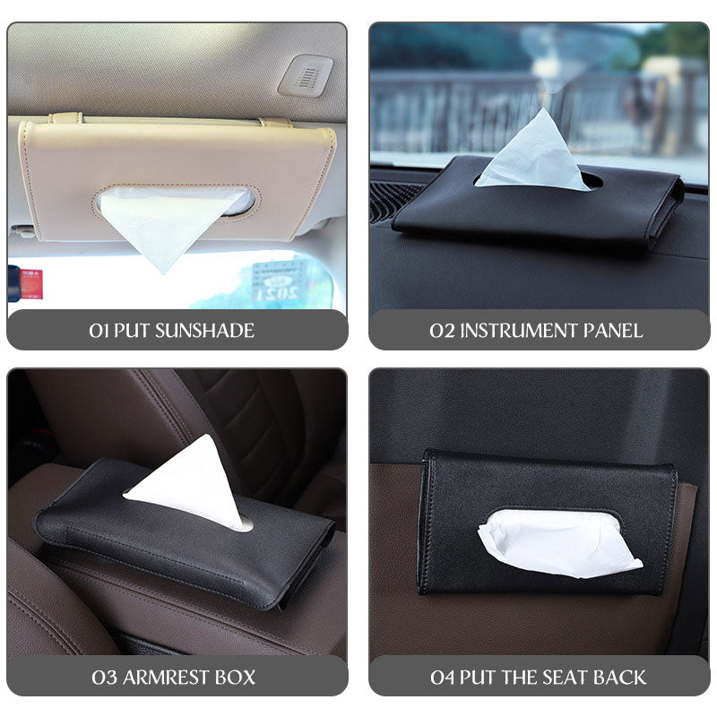 Car Sun Visor Tissue Box