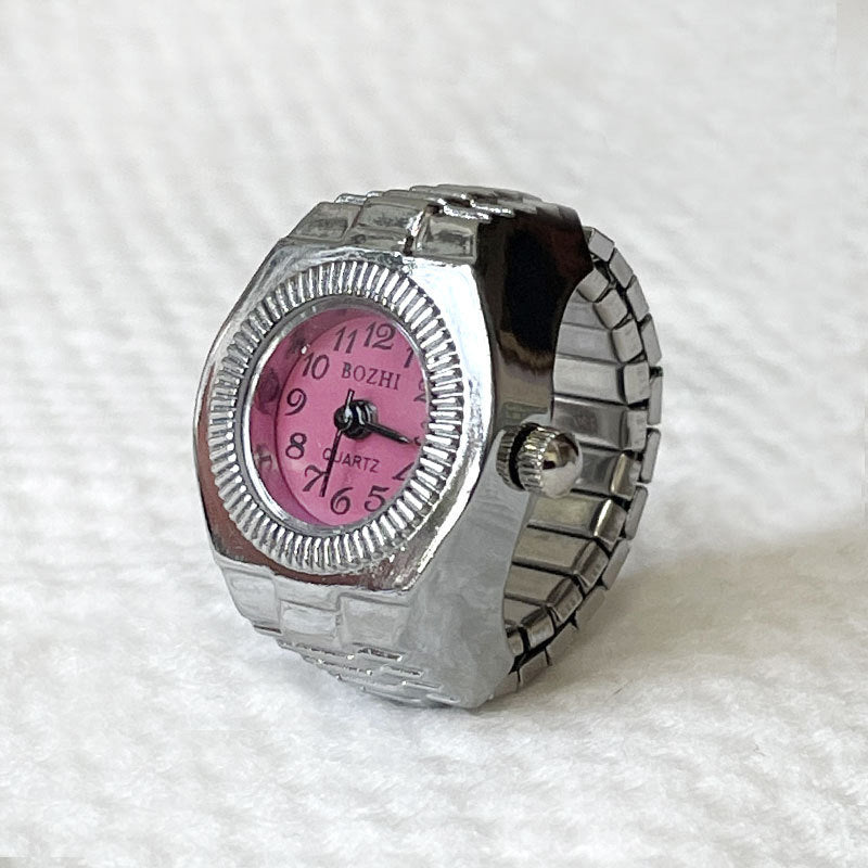 Alloy Case Ring Watch