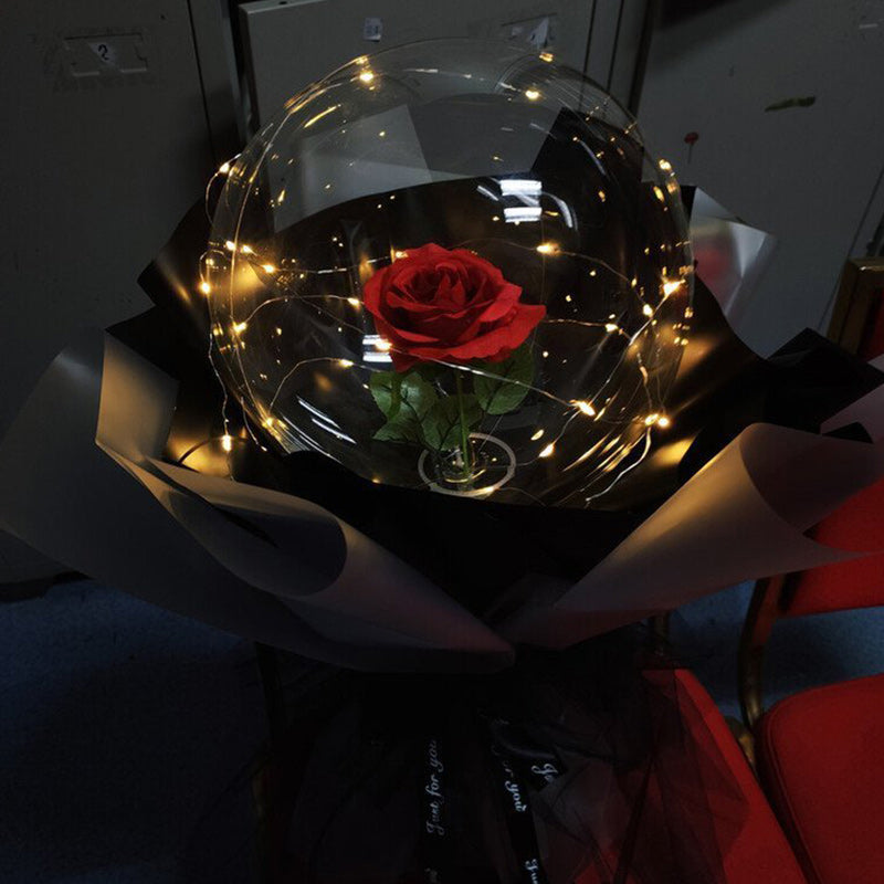 LED Luminous Balloon Rose Bouquet