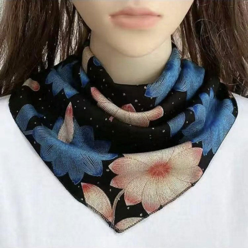 Women Versatile Neck Protection Windproof And Sun-proof Triangle Scarf