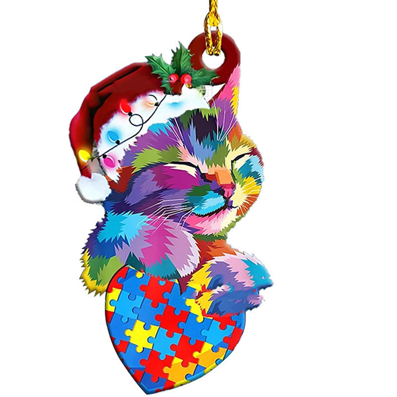 Rainbow Christmas Pendant Ornament