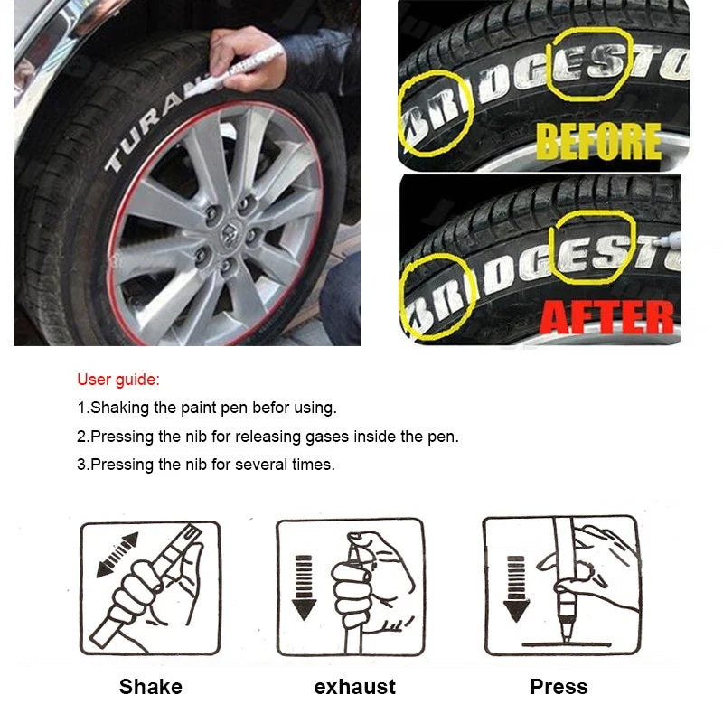 Waterproof Tire Paint Pen