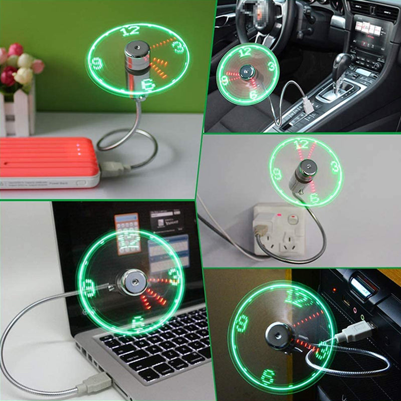 New USB Clock Fan with Real Time Clock