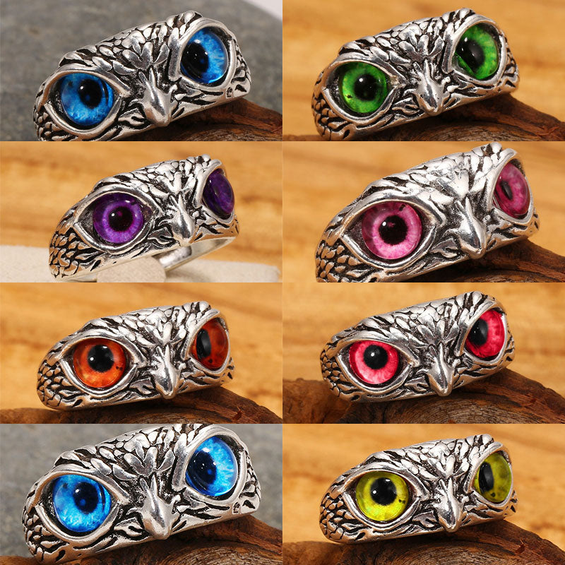 Owl Eye Vintage Statement Jewelry Ring