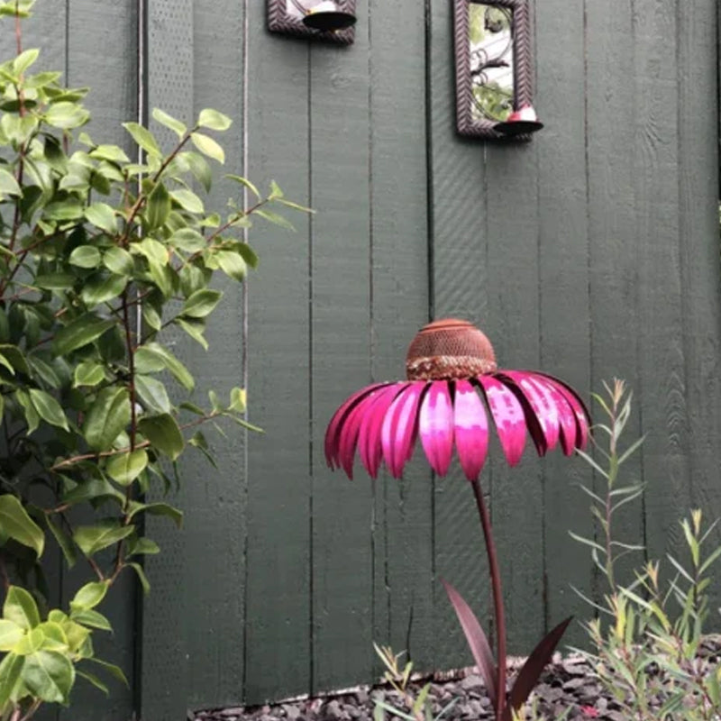 Outdoor Cone Flower Bird Feeder