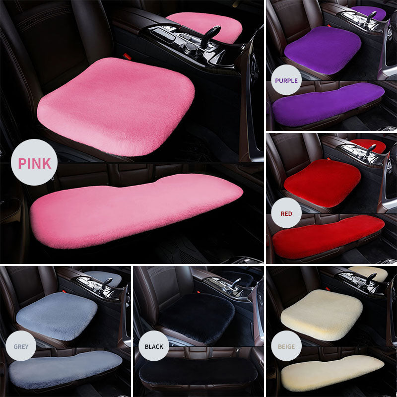 Car Seat Cover 3 Piece Universal Warm Fluffy Seat Cushion