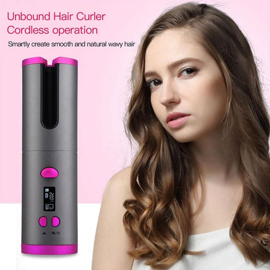 Auto Rotating Cordless Ceramic Hair Curler