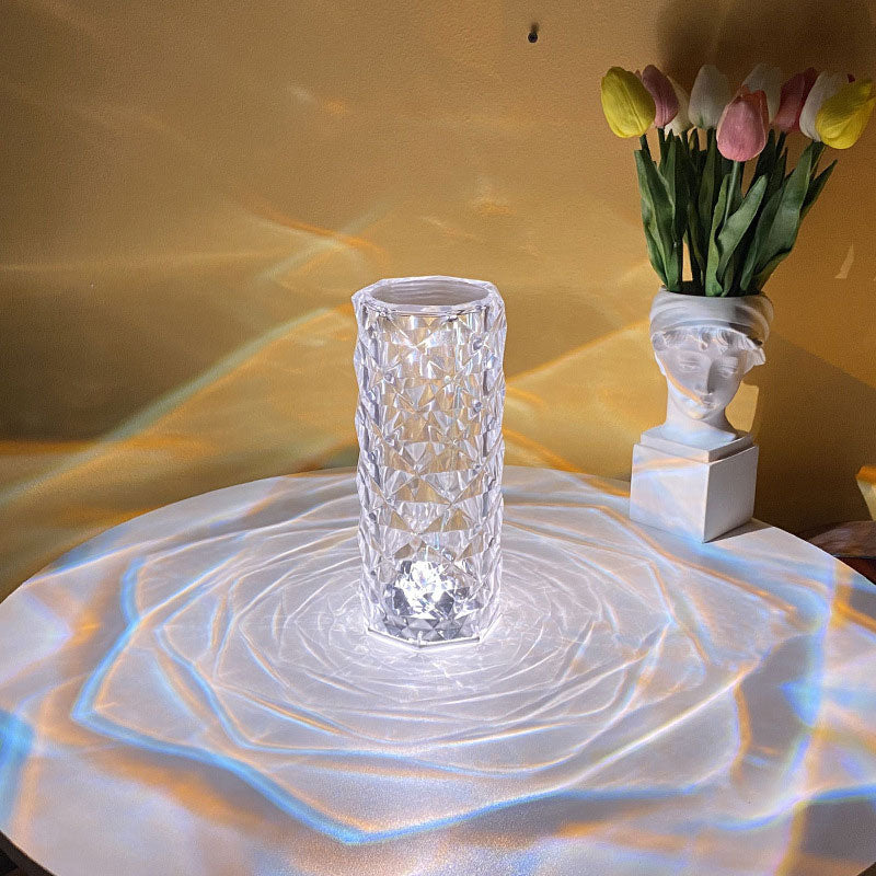 Crystal Rose Changing Led Lamp