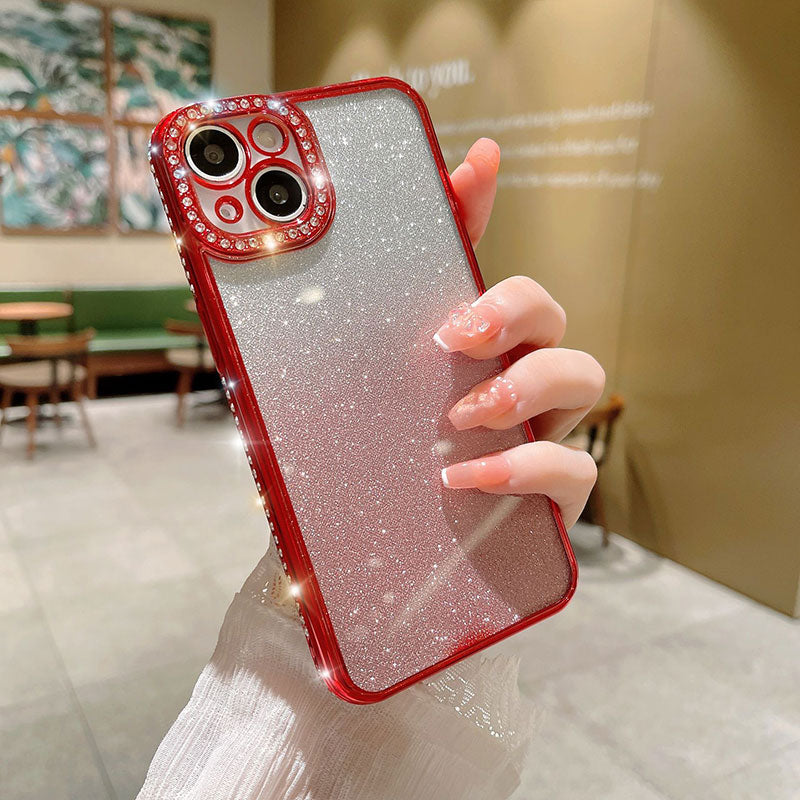 Gradient Glitter Transparent Phone Case