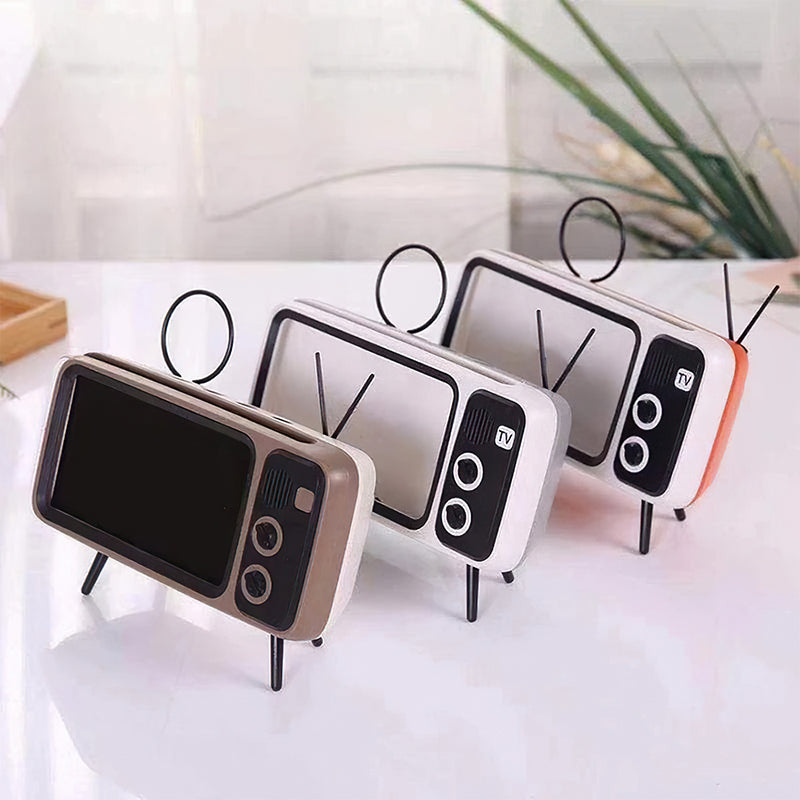 Retro TV BlueTooth Speaker Mobile Phone Holder