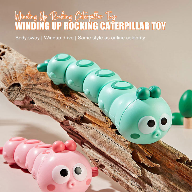 Winding Up Rocking Caterpillar Toy