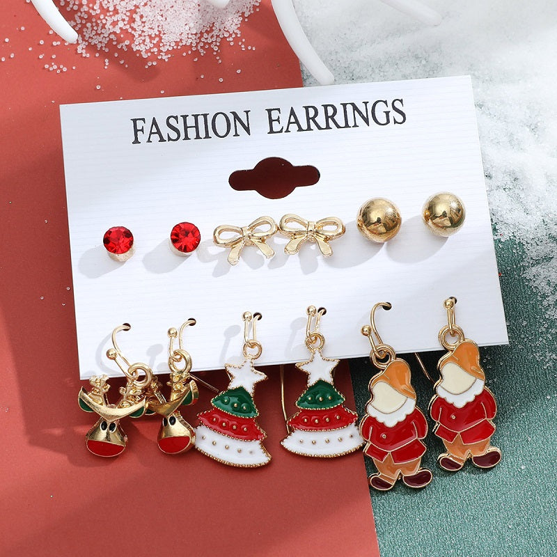 Christmas Stud Earrings Set