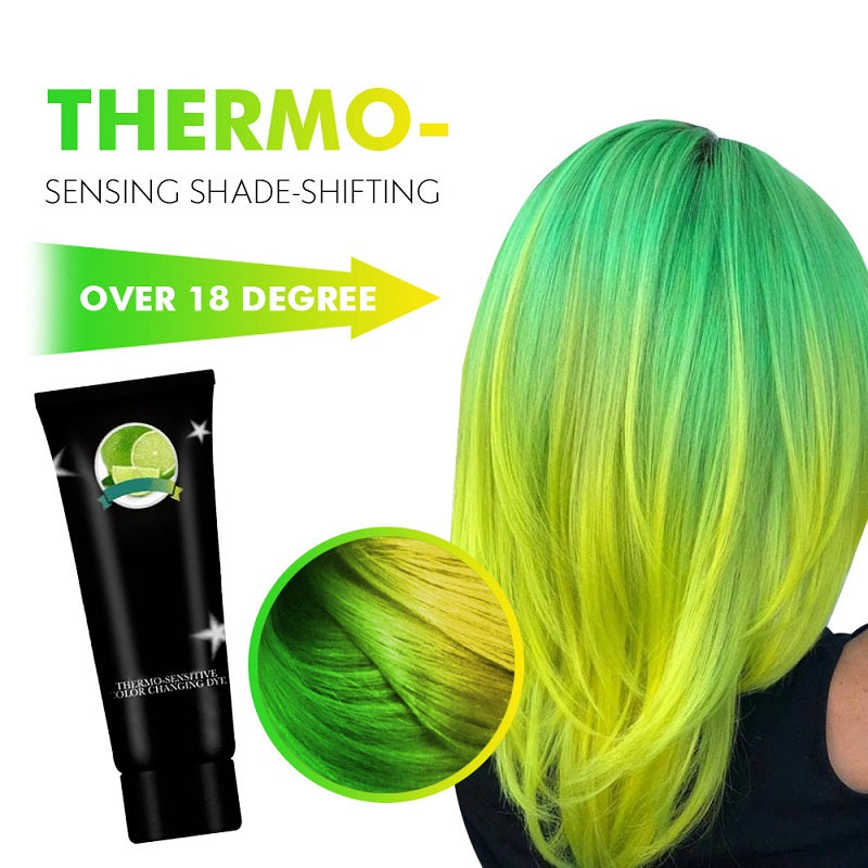 Thermochromic hair dye