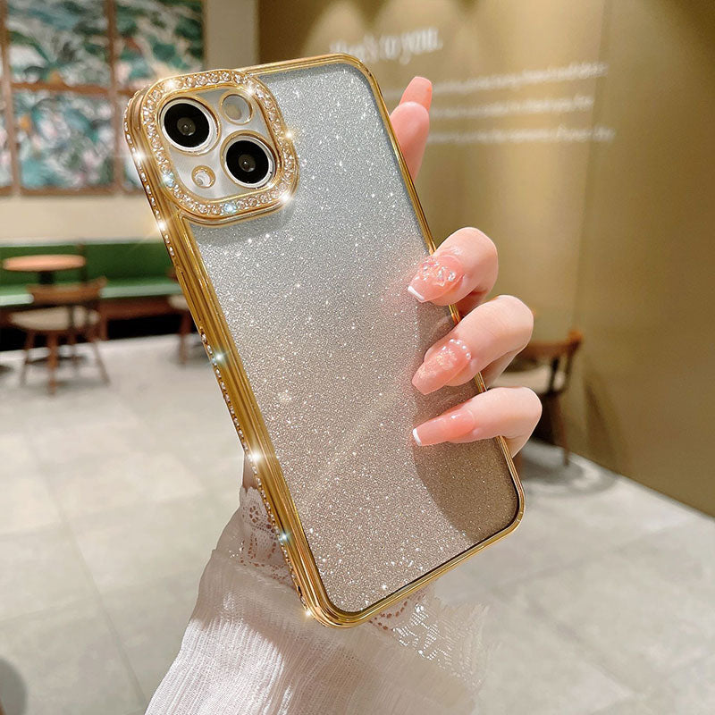 Gradient Glitter Transparent Phone Case