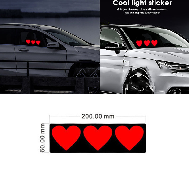 New El Luminous Car Sticker Car Luminous Decoration