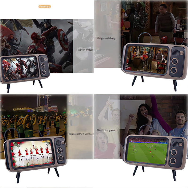 Retro TV BlueTooth Speaker Mobile Phone Holder