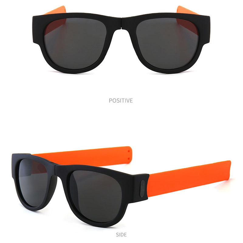 Folding Sunglasses with Slap Bracelet