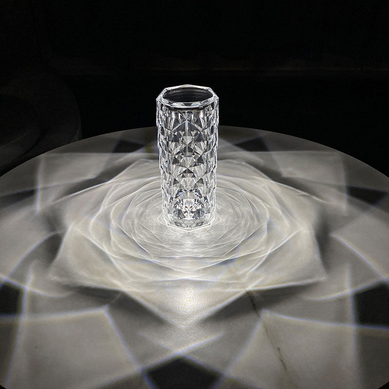 Crystal Rose Changing Led Lamp