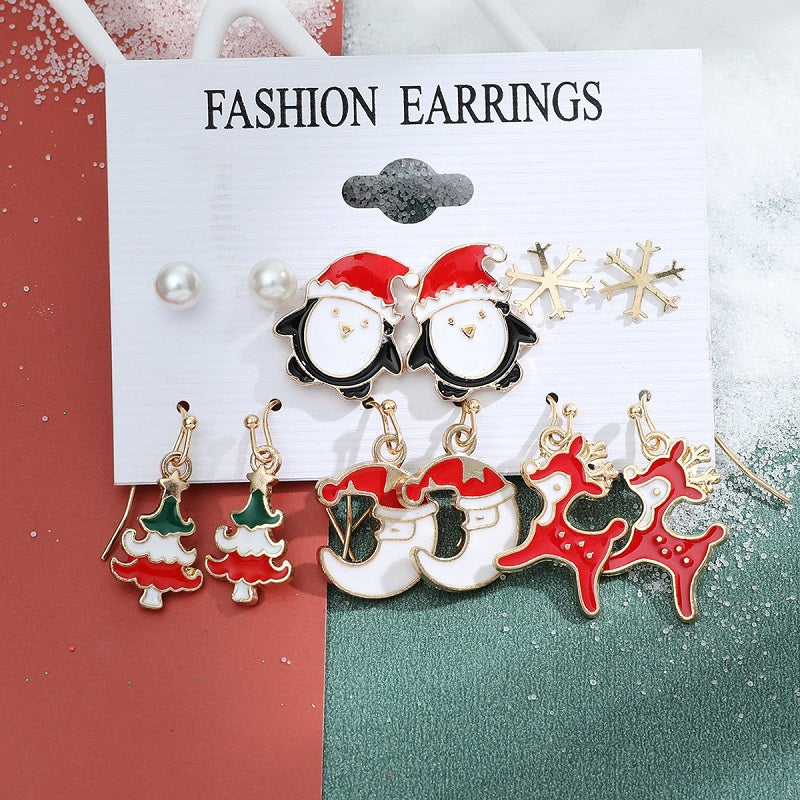 Christmas Stud Earrings Set