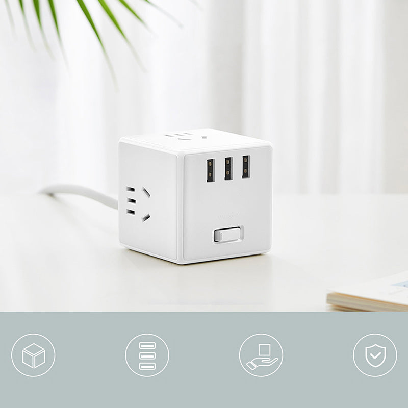 Portable Magic Cube Converter USB Travel Chargers Adapte