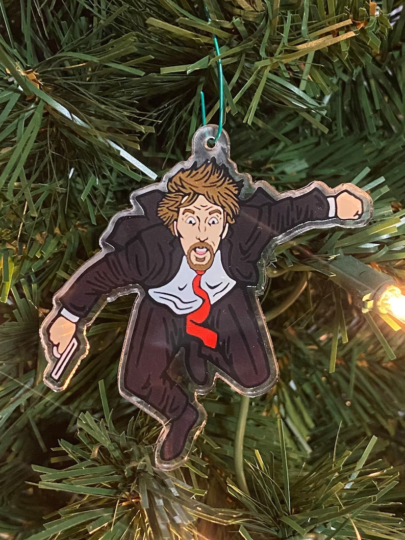 Die Hard Advent Calendar - Hans Gruber Falling off off Nakatomi Plaza