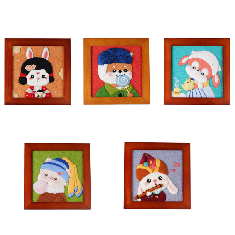 DIY Famous Painting Wool Felt