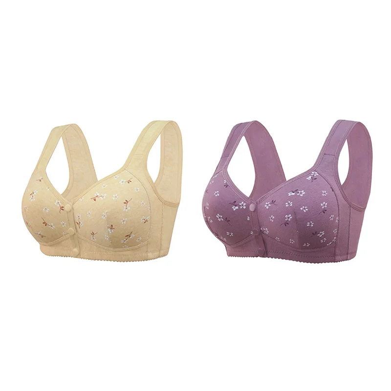 🔥Buy 1 Free 1(2packs)🔥Comfortable & Convenient Front Button Bra- ✨Free Shipping