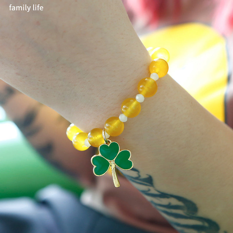 St. Patrick's Day Shamrock Bracelet