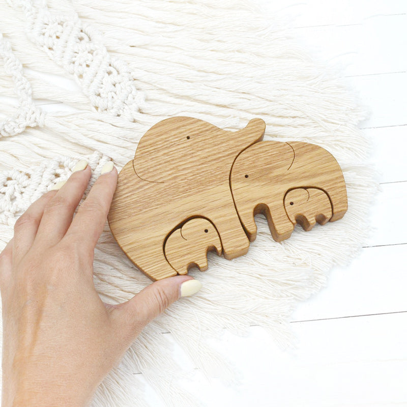 Hand-carved Wooden Animal Decor