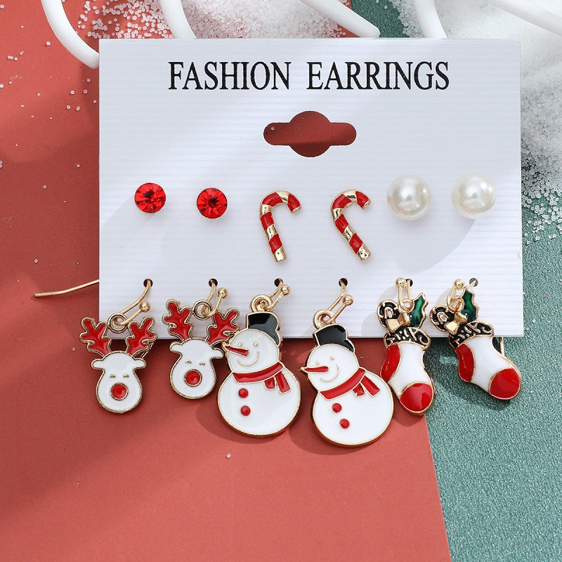 Christmas Stud Earrings Set