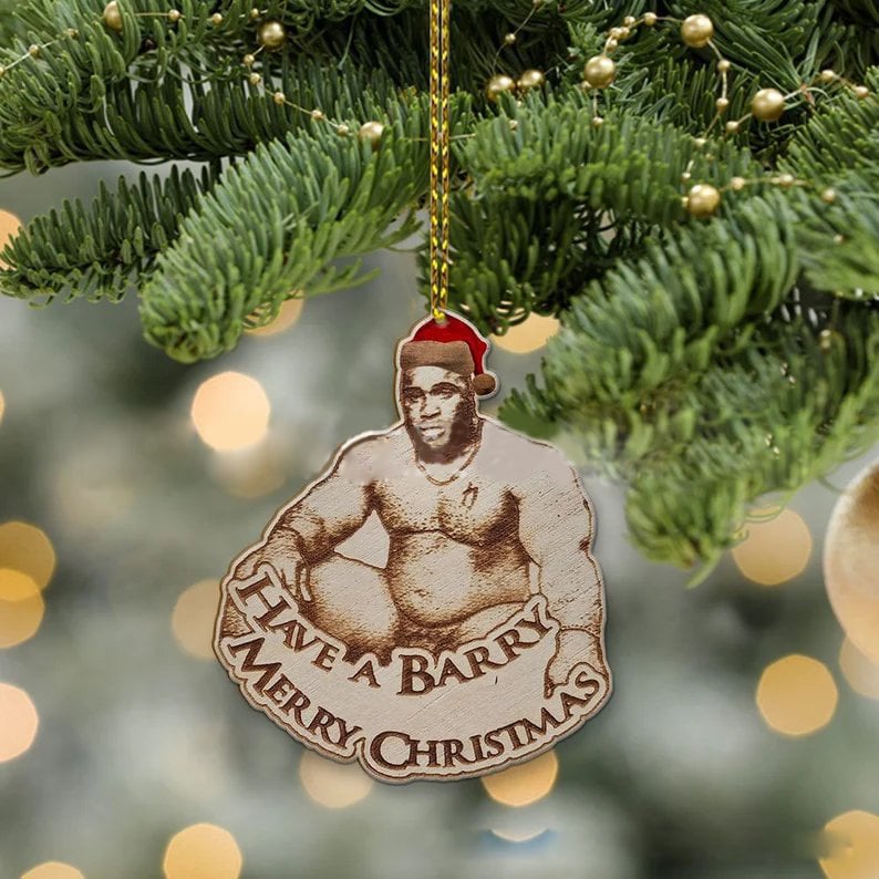 Barry Wood Meme Christmas Ornaments