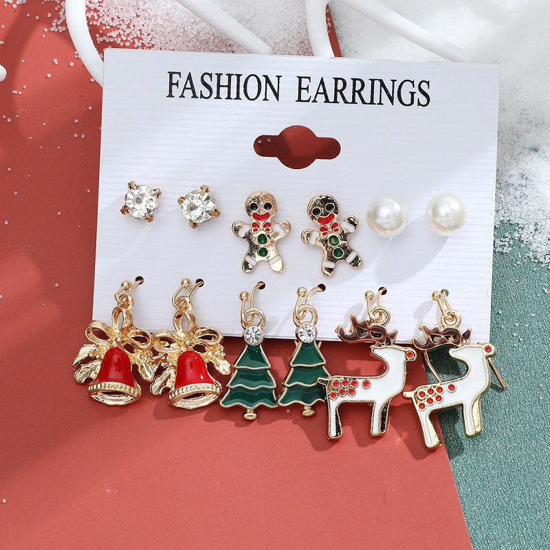 Christmas Stud Earrings Set