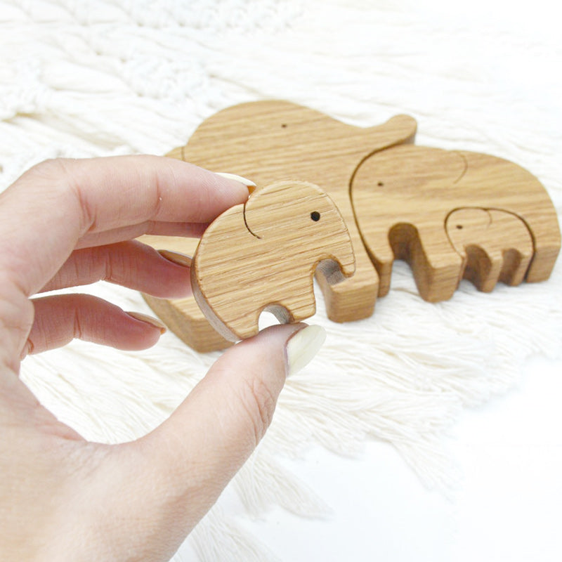 Hand-carved Wooden Animal Decor