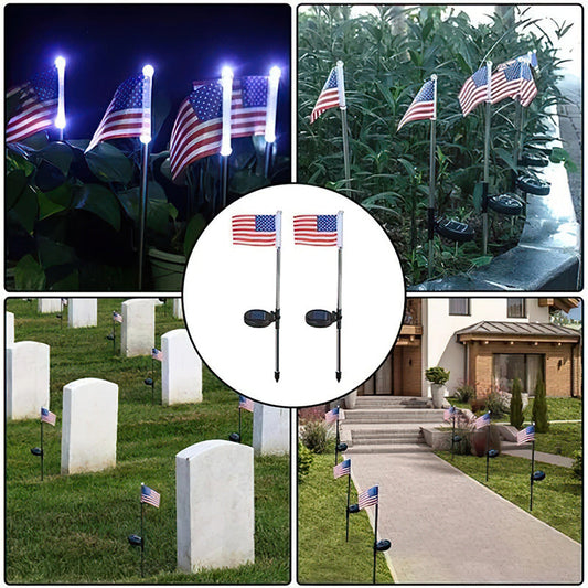 FLAG GARDEN LAWN LIGHT