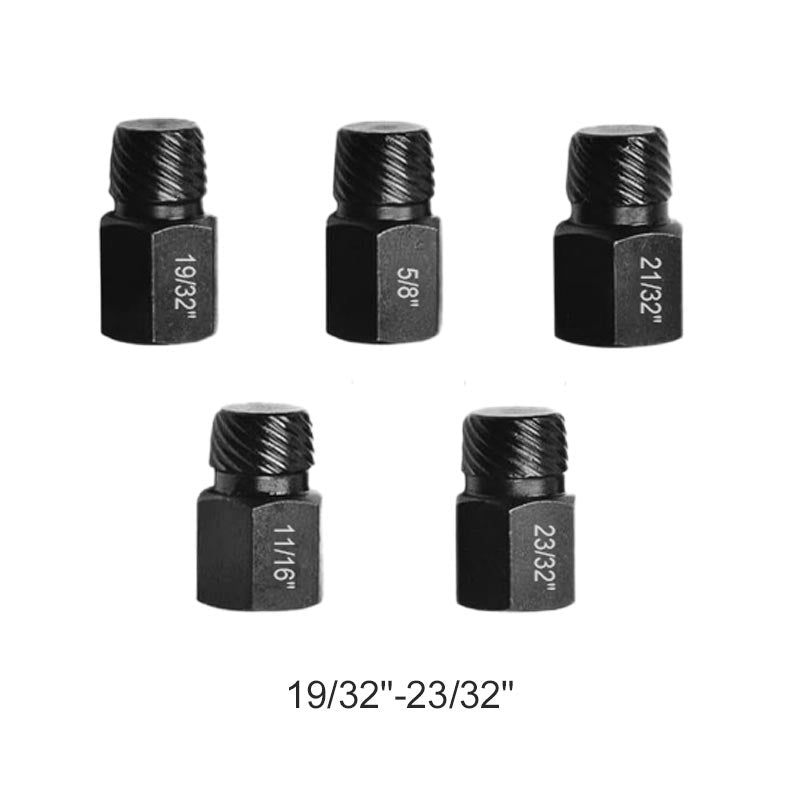 5pcs Screw and Bolt Extractor Set