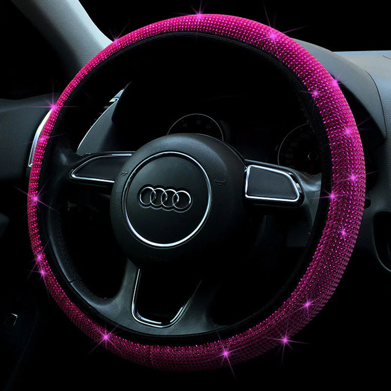 Rhinestone Steering Wheel Cover