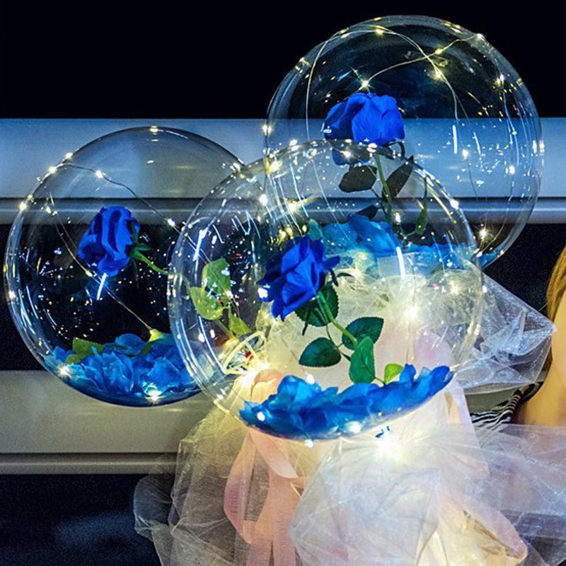 LED Luminous Balloon Rose Bouquet