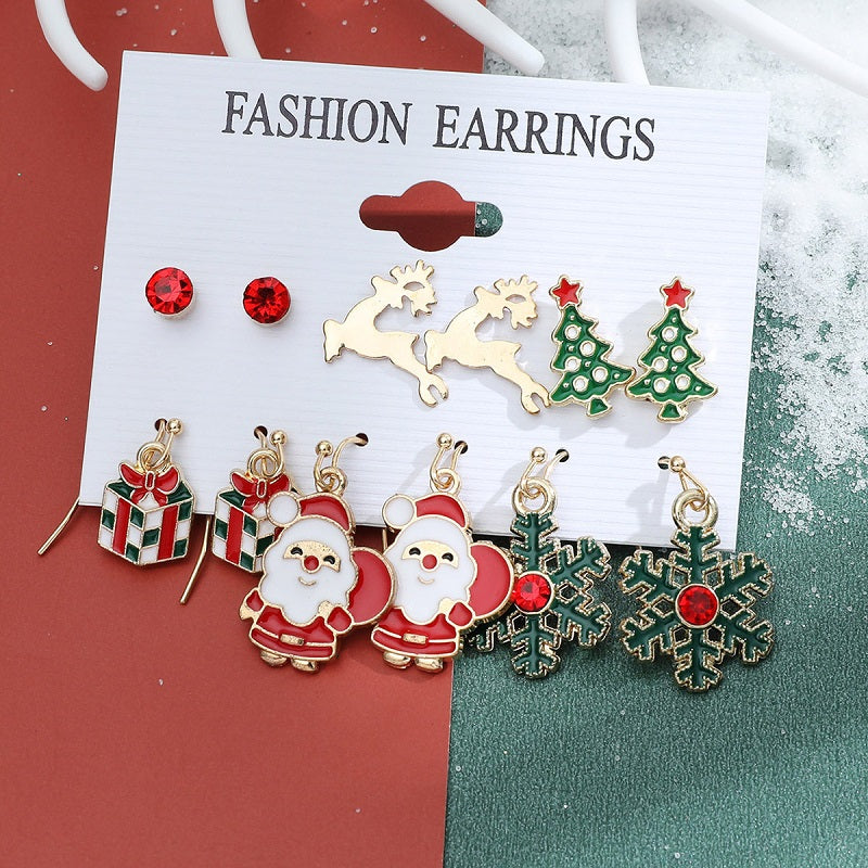 Christmas Stud Earrings Set