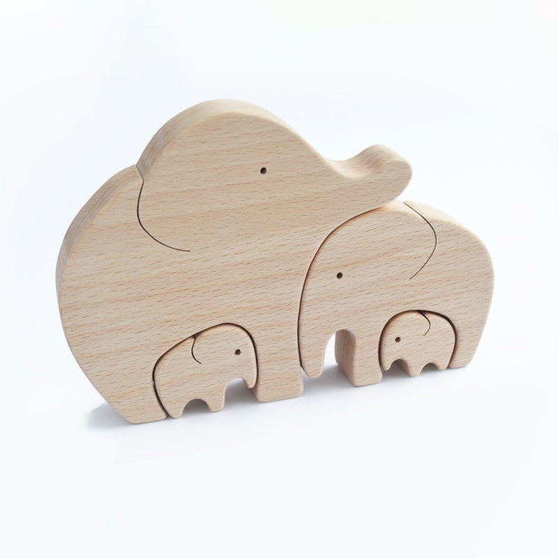 Hand-carved Wooden Animal Decor