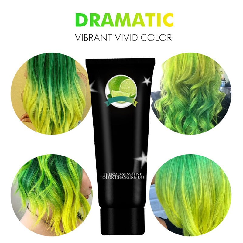 Thermochromic hair dye