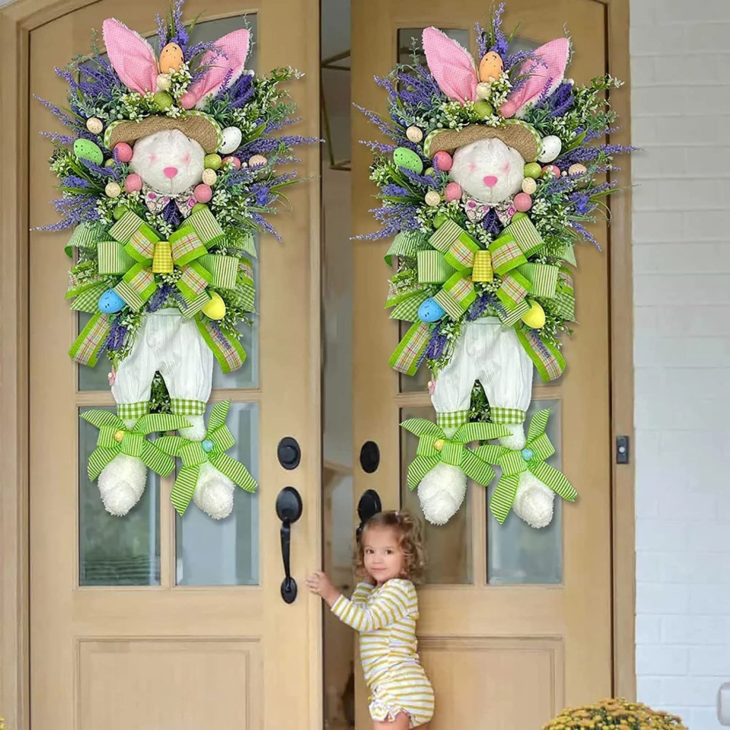 🐰💐2023 NEW EASTER BUNNY COLORFUL WREATH