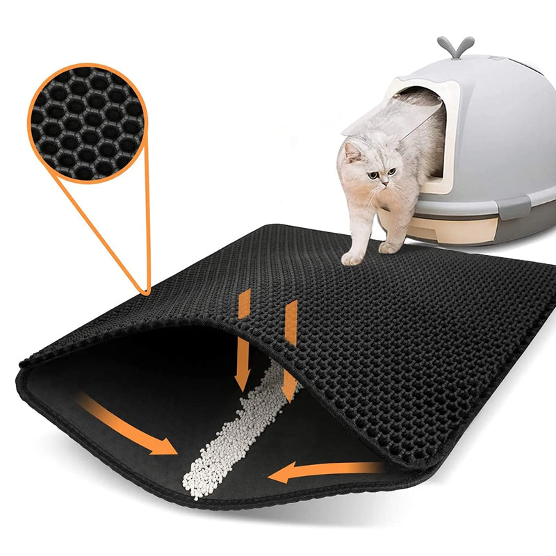 Foldable Washable Pet Honeycomb Sand Leak Pad